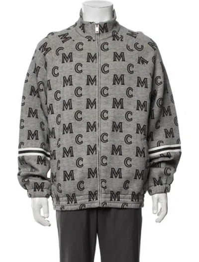 Pre-owned Mcm Graphic Print Jacket In Grey