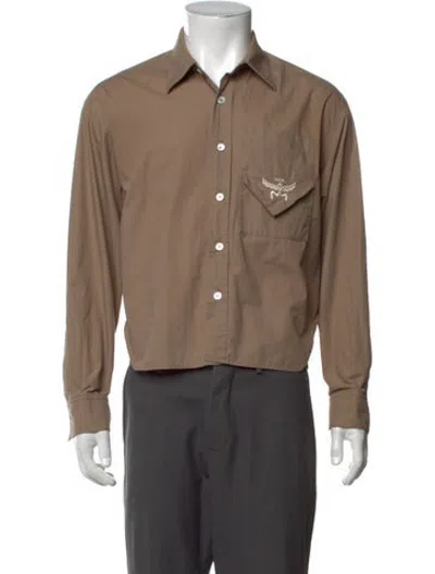 Pre-owned Mcm Long Sleeve Shirt In Brown