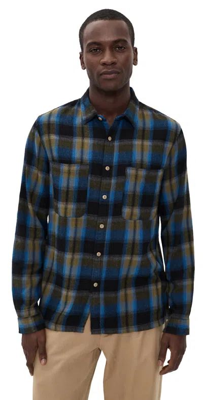 Mctavish Twin Pocket Long Sleeve Shirt Blue Multi