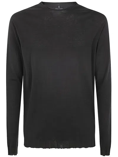 Md75 Classic Round Neck Pullover In Black