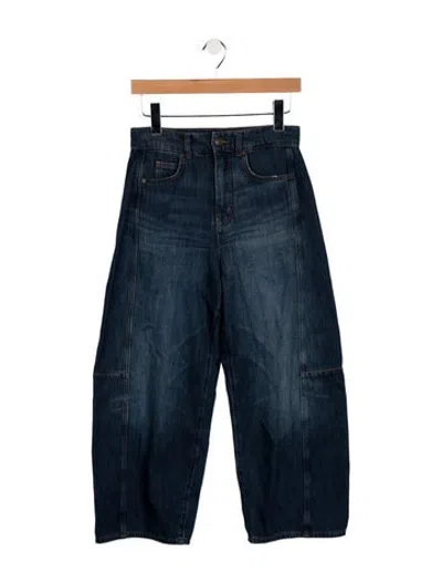 Pre-owned Me+em High-rise Wide Leg Jeans In Blue