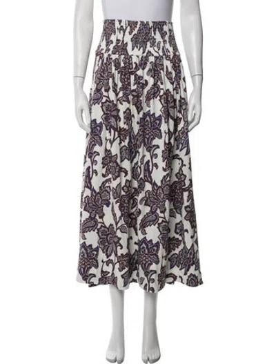 Pre-owned Me+em Paisley Print Long Skirt In Multicolor