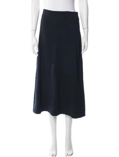 Pre-owned Me+em Patterned Midi Length Skirt W/ Tags In Blue