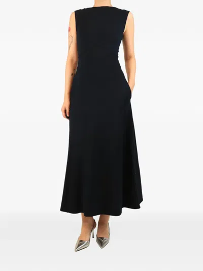 Pre-owned Me+em Sleeveless Midi Dress In Black