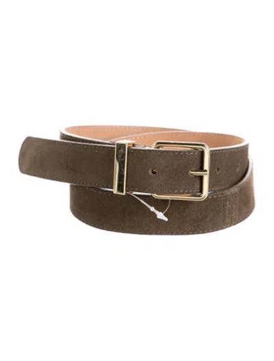 Pre-owned Me+em Suede Waist Belt In Neutrals