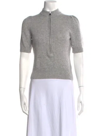 Pre-owned Me+em Wool Mock Neck Sweater In Grey