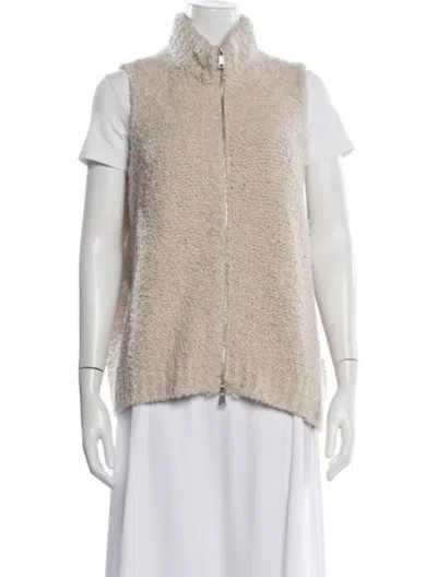 Pre-owned Me+em Wool Vest In Neutrals