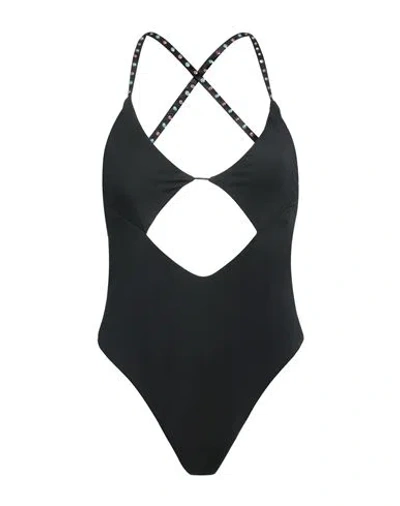 Me Fui Woman One-piece Swimsuit Black Size 10 Polyester, Elastane