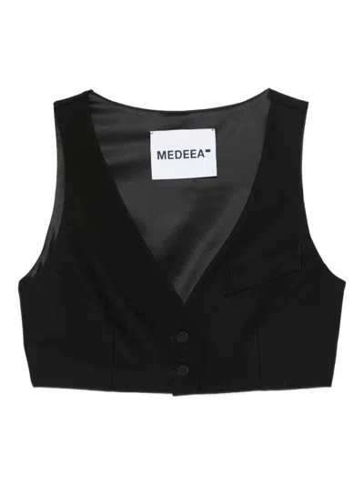 Medeea Button Pocket Vest In Multi