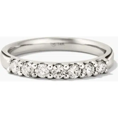 Mejuri Bold Diamond Half Eternity Ring In White Gold