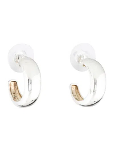 Pre-owned Mejuri Chunky Hoop Earrings In Multicolor