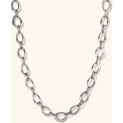 Mejuri Dôme Ripple Chain Necklace In Sterling Silver
