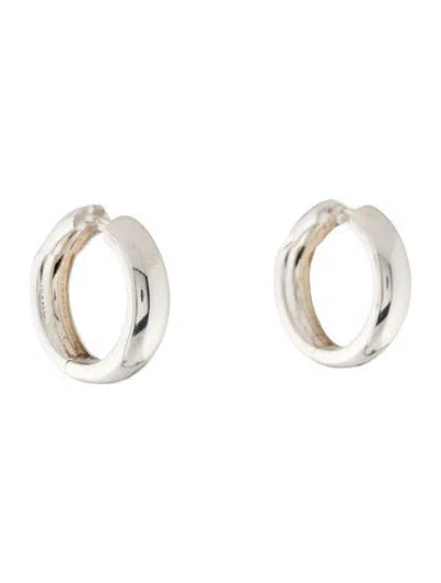 Pre-owned Mejuri Hoop Earrings In Multicolor