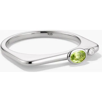 Mejuri Puzzle Stacking Ring In Peridot