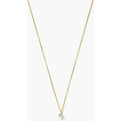 Mejuri Round Sapphire Necklace In Gold