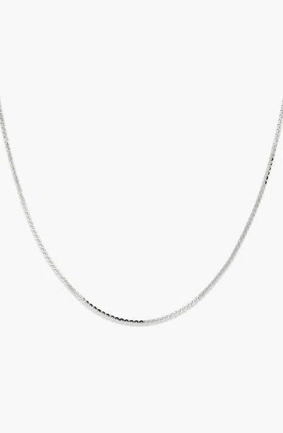 Mejuri Serpentine Chain Necklace In Sterling Silver