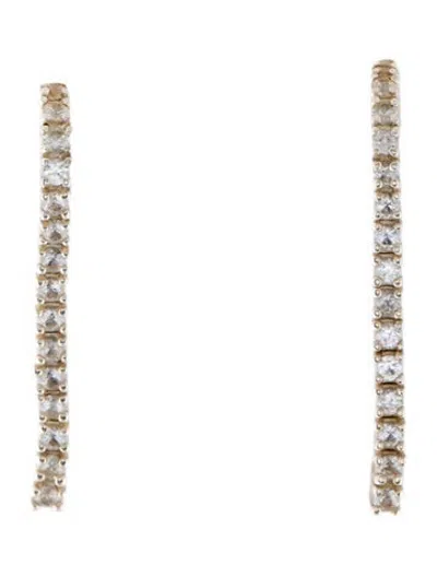 Pre-owned Mejuri Synthetic Sapphire Drop Earrings In Multicolor