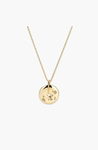 Mejuri Zodiac Pendant Necklace In Gold - Scorpio