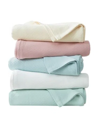 Melange Egyptian Cotton Blanket In Green