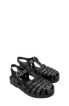 Melissa Mini  Kids' Mini Posession Jelly Fisherman Sandal In Black Glit