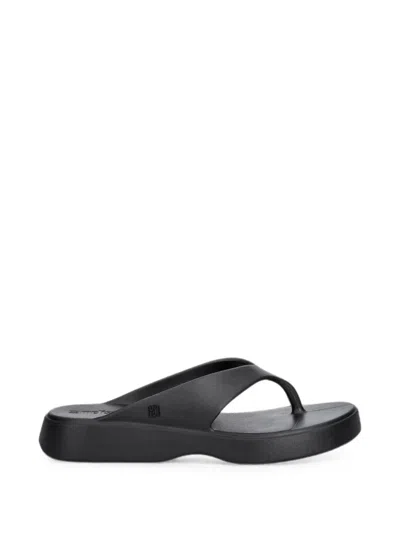 Melissa Logo-plaque Flip-flops In Black