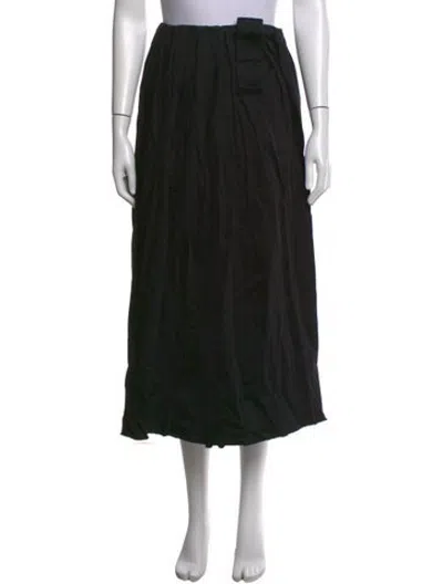 Pre-owned Melitta Baumeister Midi Length Skirt In Black