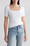 Melrose And Market Baby Scoop Neck T-shirt In White