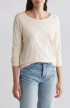 Melrose And Market Cotton Raglan Sleeve T-shirt In Beige Pearl