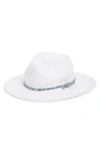 Melrose And Market Novelty Trim Panama Hat In White