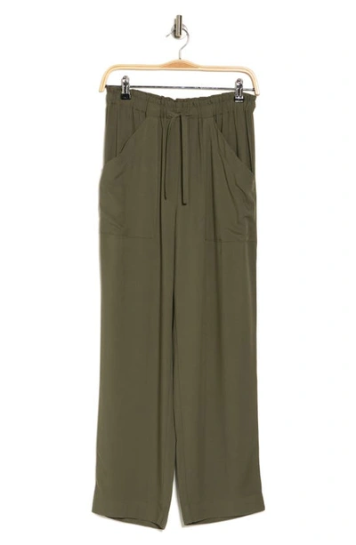 Melrose And Market Paperbag Utility Pants In Green