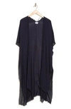 Melrose And Market Transitional Ruana In Navy Blazer