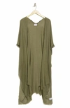 Melrose And Market Transitional Ruana In Olive Kalamata