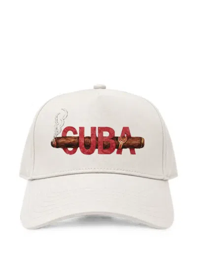 Melt Graphic-print Baseball Cap In White