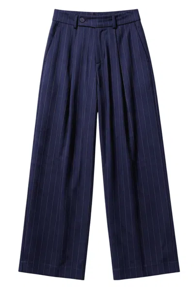 Même Road - Trousers - 480193 - Blue/ Brown In Blu/marrone