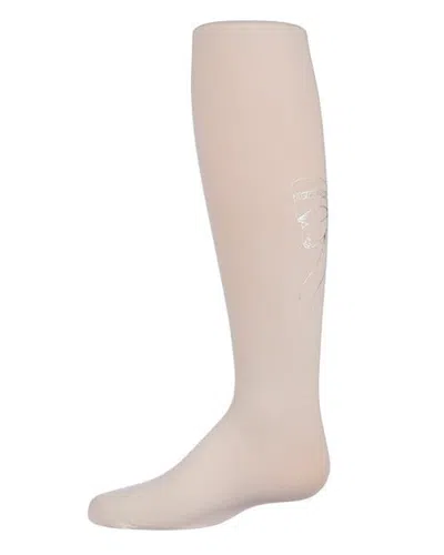 Memoi Ballerina Bow Printed Tights (toddler, Little Kid & Big Kid) In Pink