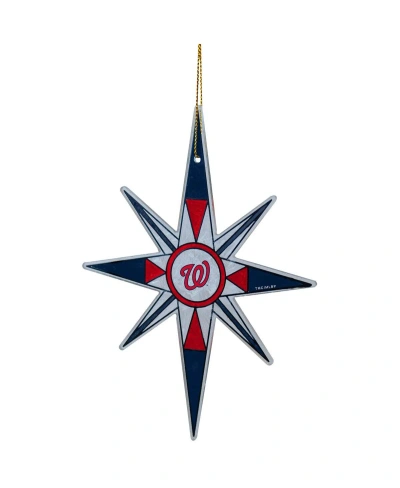 Memory Company Washington Nationals Stained Glass Snowflake Ornament In Multi