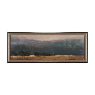 Mercana Haze Landscape By Studio A Hand Embellished Textured Framed Art Print In Brown