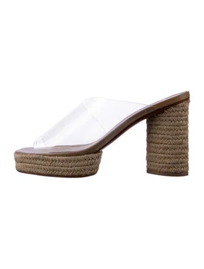 Pre-owned Mercedes Castillo Pvc Slides In Clear