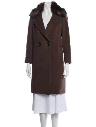 Pre-owned Mercer Collective Wool Coat In Brown