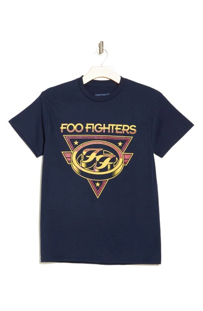 Merch Traffic Foo Fighters Cotton Graphic T-shirt In Navy