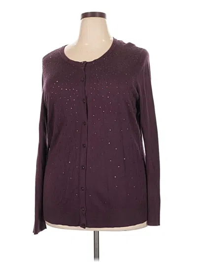 Pre-owned Merona Cardigan Sweater In Purple