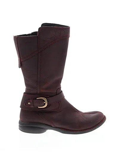 Pre-owned Merrell Boots In Burgundy