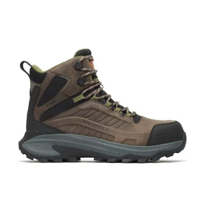 Merrell Men's Moab Speed 2 6" Waterproof Carbon Fiber Work Boot In Brown