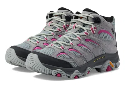 Merrell Moab 3 Mid J037214 Women's Monument Waterproof Hiking Boots Htat1677 In Gray