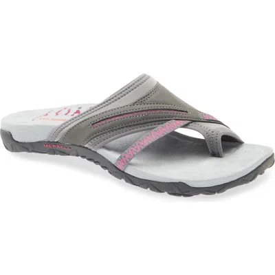 Merrell Terran Post Ii Sandal In Gray