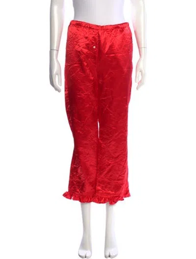 Pre-owned Meryll Rogge Straight Leg Pants W/ Tags In Red