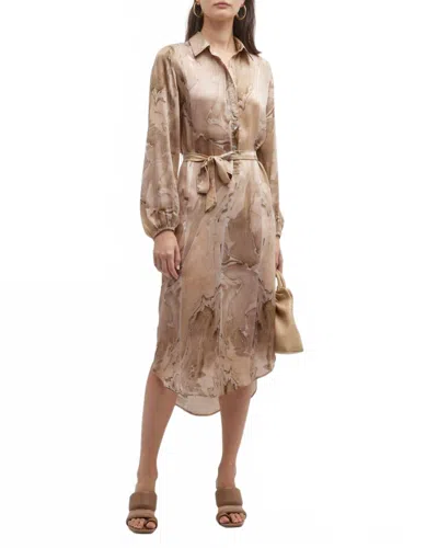 Mes Demoiselles Cypress Mini Dress In Wood In Brown