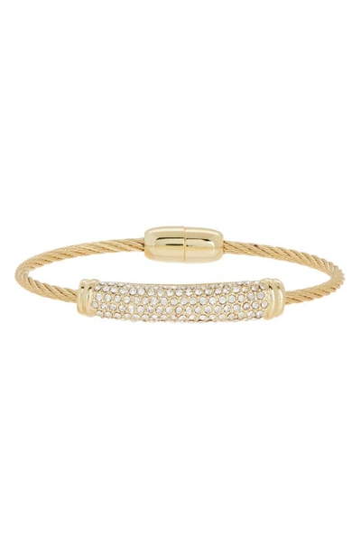 Meshmerise Cz Wire Bracelet In Gold