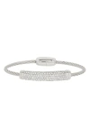 Meshmerise Cz Wire Bracelet In Silver