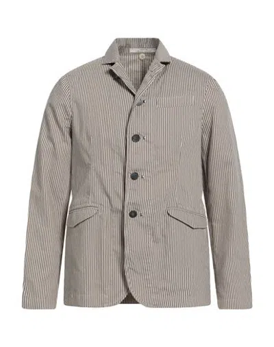 Messagerie Patrizio Piscaglia Man Jacket Khaki Size 38 Cotton, Polyester In Multi